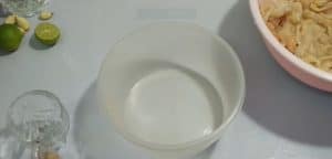 To prepare the dressing, bring a medium bowl