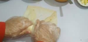 Wrap the shawarma bread well