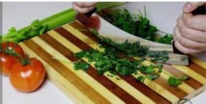 special knife for minced Molokhia